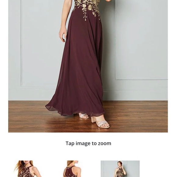 Betsy & Adam Gown Size 6 Petite - Picture 4 of 13